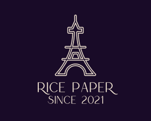 Eiffel Tower Landmark logo design