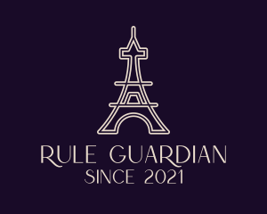 Eiffel Tower Landmark logo design