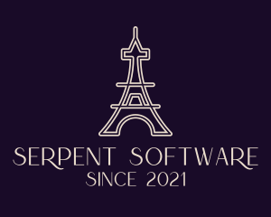 Eiffel Tower Landmark logo design