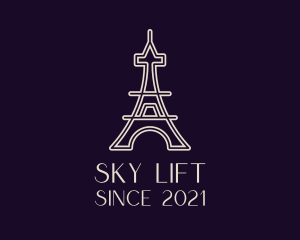 Eiffel Tower Landmark logo design