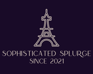 Eiffel Tower Landmark logo design