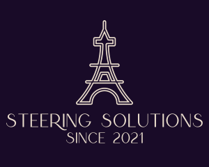 Eiffel Tower Landmark logo design