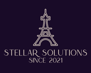 Eiffel Tower Landmark logo design