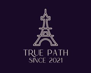 Eiffel Tower Landmark logo design