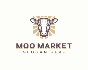 Homesteading Cow Farm logo design