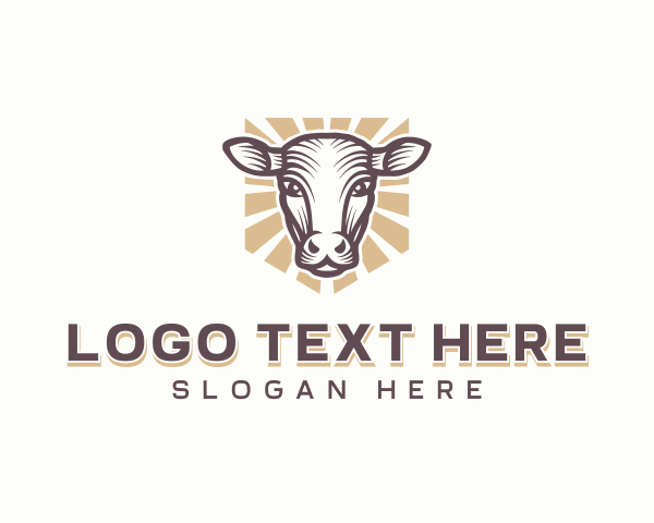 Cow logo example 1