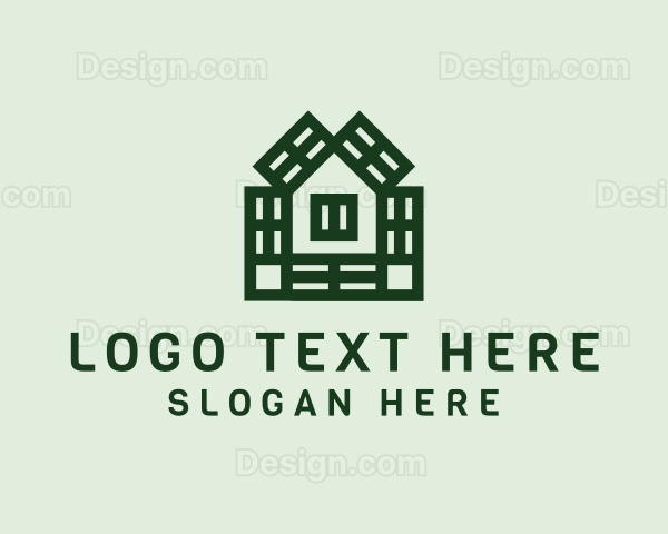 House Tile Pattern Logo