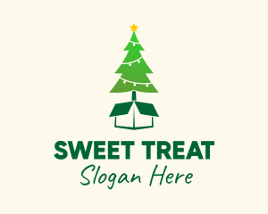 Christmas Tree Present Gift  Logo