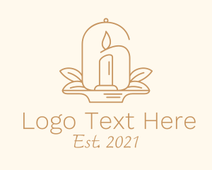 Bell Jar Candle Decor logo design