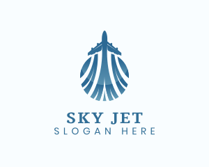Airline Plane Transport logo design