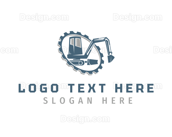 Contractor Gear Excavator Logo