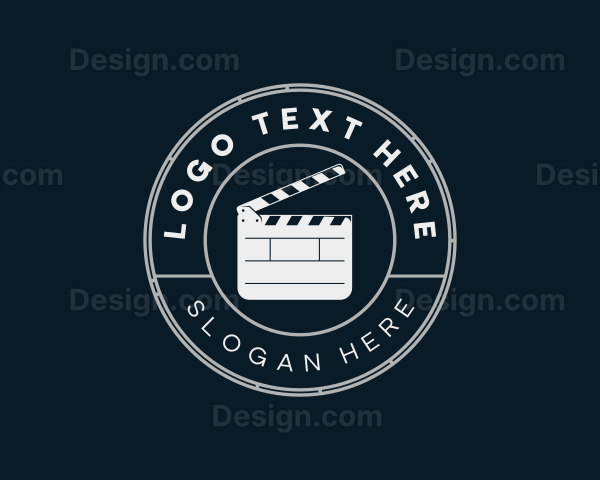 Movie Clapper Board Logo