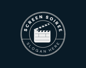 Movie Clapper Board logo design