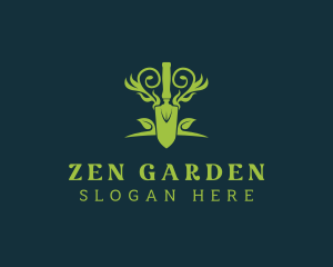 Plant Garden Trowel logo design