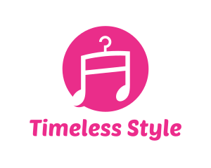 PInk Fashion Music  logo design