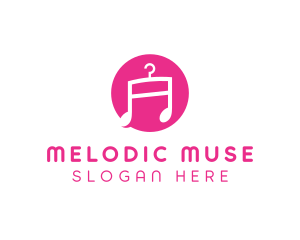 Pink Fashion Music  logo design