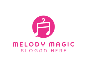 Pink Fashion Music  logo design