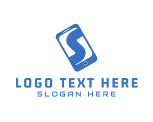 Cellphone Mobile Letter S logo