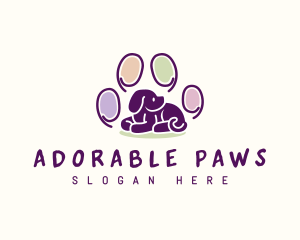 Puppy Paw Pet  logo design