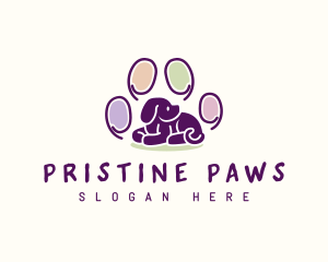 Puppy Paw Pet  logo design