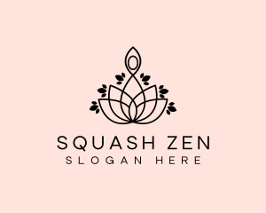 Wellness Yoga Lotus logo design