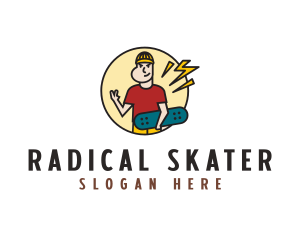 Hustle Skater Rush logo
