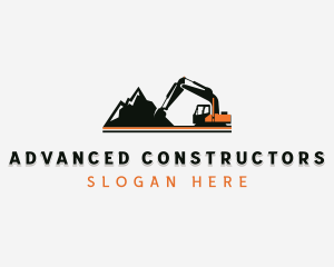 Industrial Excavator Heavy Equipment logo design