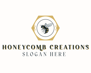 Natural Bee Wasp logo design