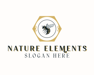 Natural Bee Wasp logo design