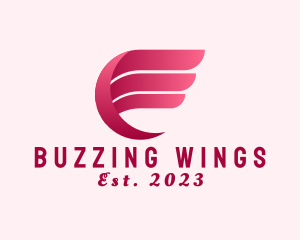 Modern Organization Wings logo design