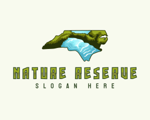 North Carolina Nature River  logo design