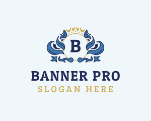 Elegant Royal Banner logo design