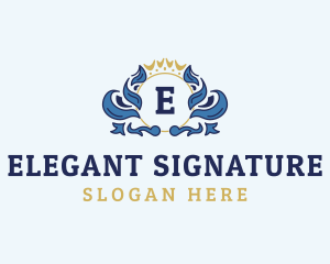 Elegant Royal Banner logo design