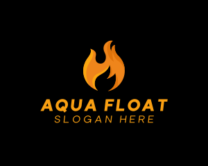 Hot Fire Flame logo design