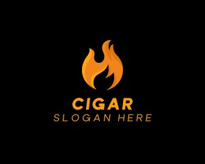 Hot Fire Flame logo design