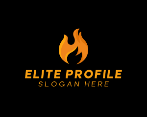 Hot Fire Flame logo design