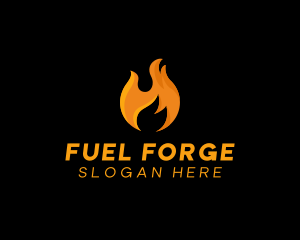 Hot Fire Flame logo design