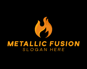 Hot Fire Flame logo design