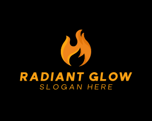 Hot Fire Flame logo design