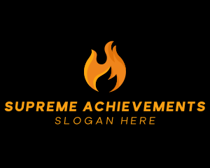 Hot Fire Flame logo design