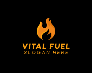 Hot Fire Flame logo design