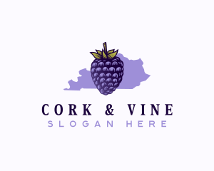 Kentucky Blackberry Fruit logo design