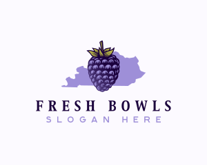 Kentucky Blackberry Fruit logo design