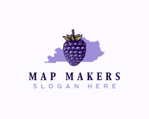 Kentucky Blackberry Fruit logo design