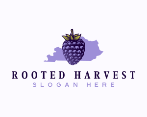 Kentucky Blackberry Fruit logo design