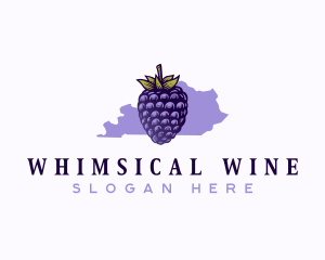 Kentucky Blackberry Fruit logo design