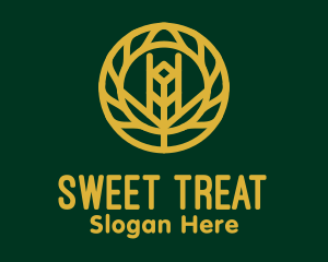 Gold Wheat Agriculture Logo