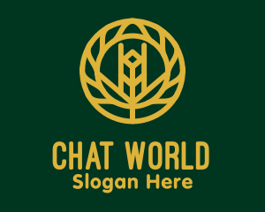 Gold Wheat Agriculture logo design