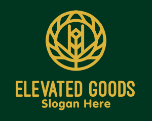 Gold Wheat Agriculture logo design