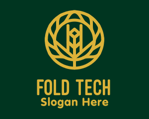 Gold Wheat Agriculture logo design